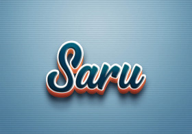 Cursive Name DP: Saru