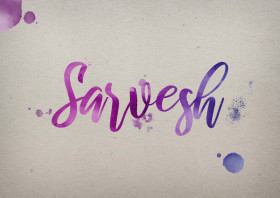 Sarvesh Watercolor Name DP