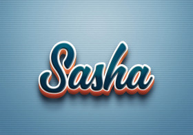 Cursive Name DP: Sasha