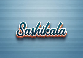 Cursive Name DP: Sashikala