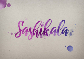 Sashikala Watercolor Name DP