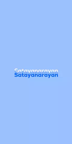 Name DP: Satayanarayan