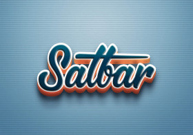 Cursive Name DP: Satbar