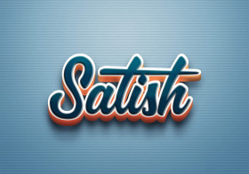 Cursive Name DP: Satish