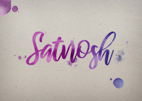 Satnosh Watercolor Name DP