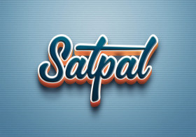 Cursive Name DP: Satpal