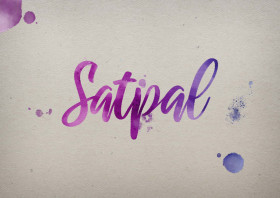 Satpal Watercolor Name DP