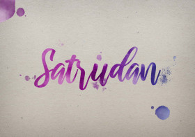 Satrudan Watercolor Name DP