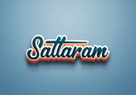 Cursive Name DP: Sattaram