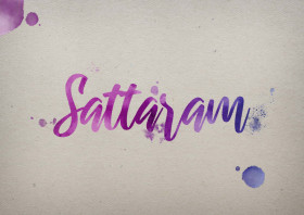 Sattaram Watercolor Name DP