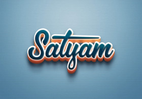 Cursive Name DP: Satyam