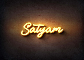 Glow Name Profile Picture for Satyam