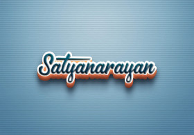 Cursive Name DP: Satyanarayan