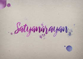 Satyanarayan Watercolor Name DP
