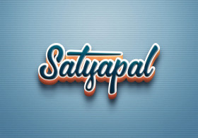 Cursive Name DP: Satyapal