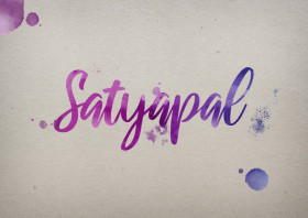 Satyapal Watercolor Name DP