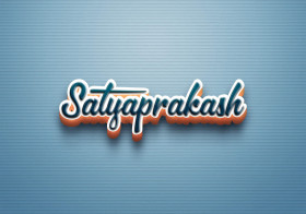 Cursive Name DP: Satyaprakash