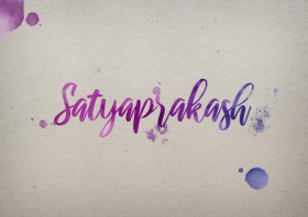 Satyaprakash Watercolor Name DP