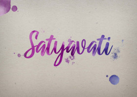 Satyavati Watercolor Name DP