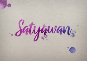 Satyawan Watercolor Name DP