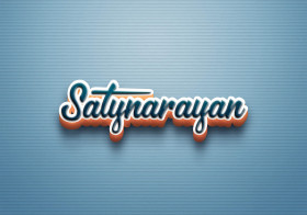 Cursive Name DP: Satynarayan
