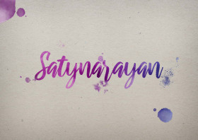 Satynarayan Watercolor Name DP