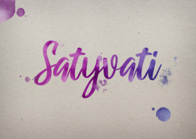 Satyvati Watercolor Name DP