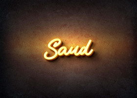 Glow Name Profile Picture for Saud