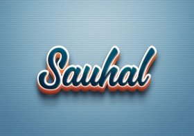 Cursive Name DP: Sauhal