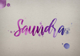 Saundra Watercolor Name DP