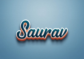 Cursive Name DP: Saurav