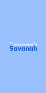 Name DP: Savanah