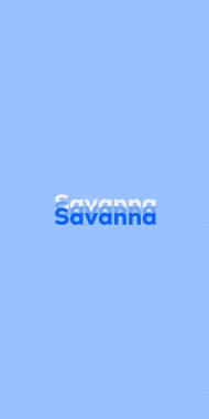 Name DP: Savanna