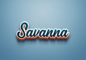 Cursive Name DP: Savanna