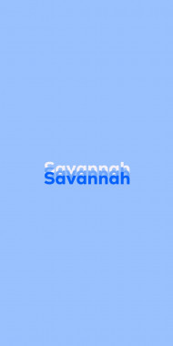 Name DP: Savannah