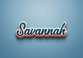 Cursive Name DP: Savannah