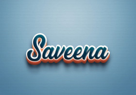 Cursive Name DP: Saveena