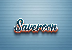 Cursive Name DP: Saveroon