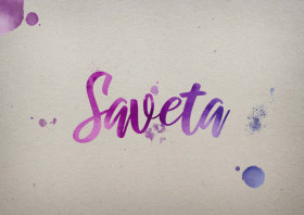 Saveta Watercolor Name DP