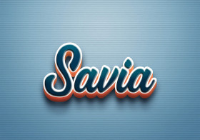 Cursive Name DP: Savia