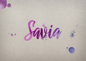 Savia Watercolor Name DP