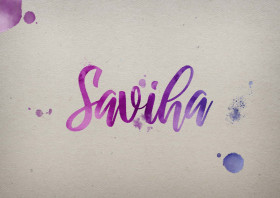 Saviha Watercolor Name DP