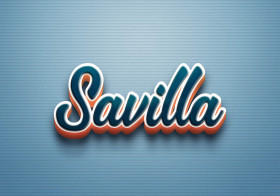 Cursive Name DP: Savilla