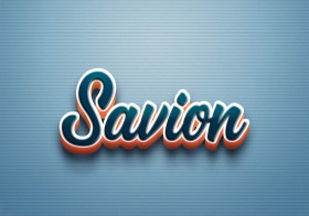 Cursive Name DP: Savion