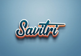 Cursive Name DP: Savitri