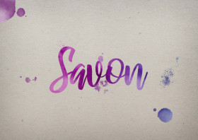 Savon Watercolor Name DP