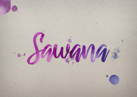 Sawana Watercolor Name DP