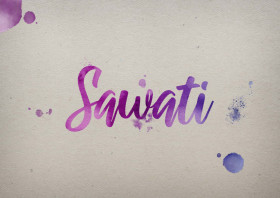 Sawati Watercolor Name DP
