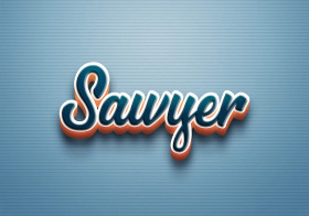 Cursive Name DP: Sawyer