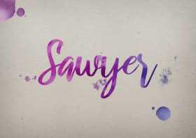 Sawyer Watercolor Name DP